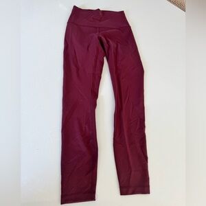 Lululemon Athletica Burgundy Leggings